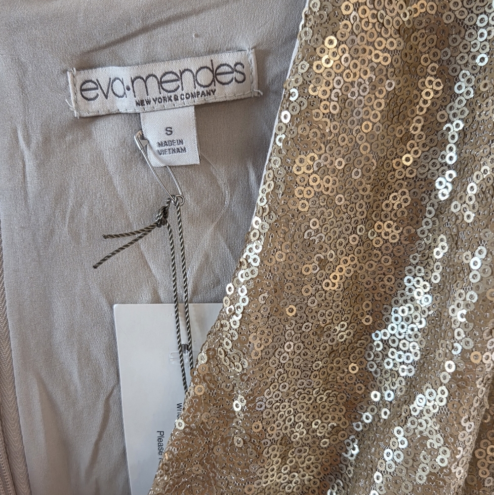 eva mendes for New York & Company Gold Cocktail Dress - Picture 5 of 9